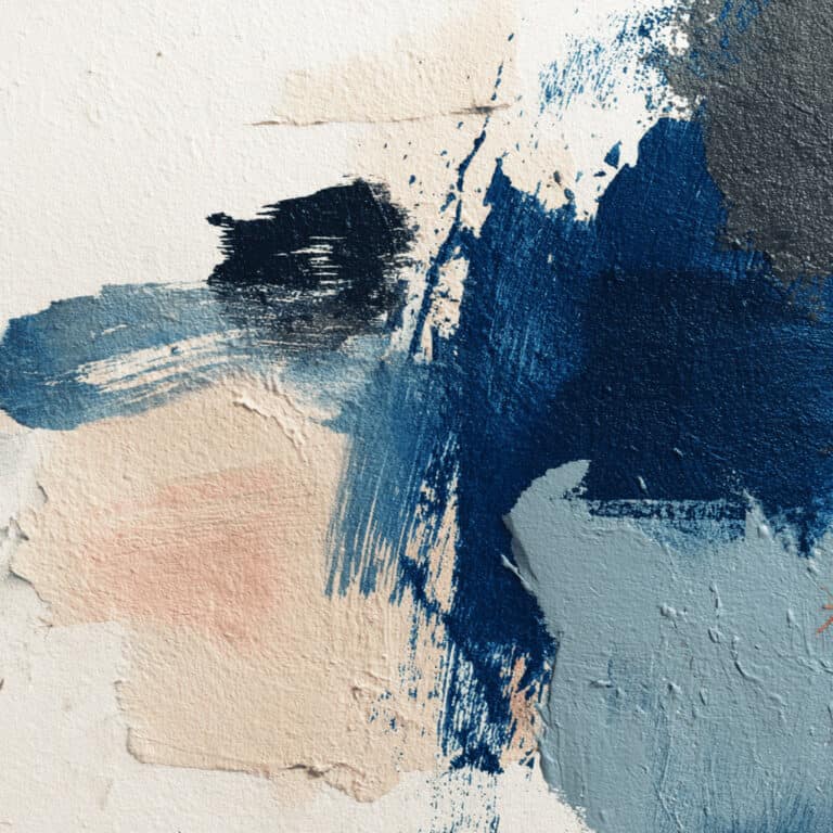 Abstract navy brushstroke