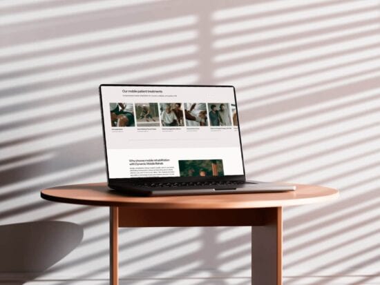 Kinetic3 web design and development example