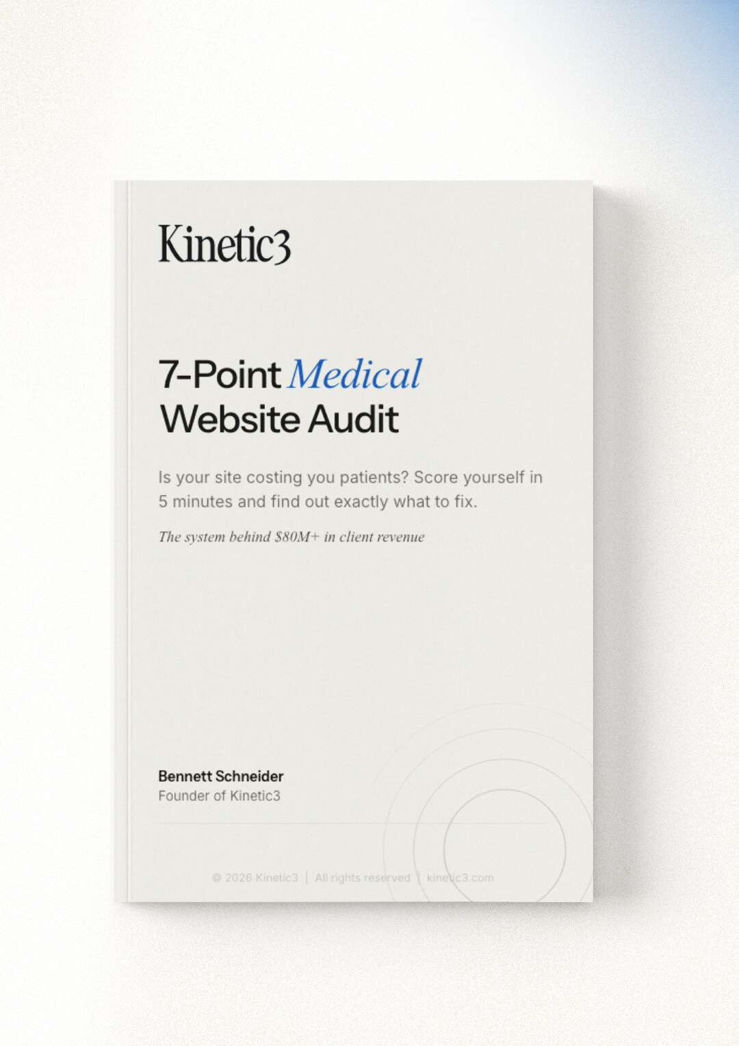 7-Point Medical Website Audit