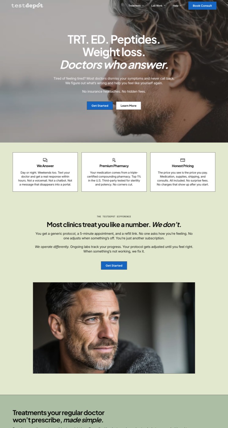 TestDepot website